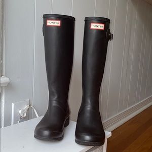 Matte Black Hunter Boots
